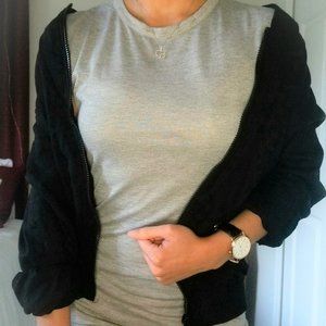 Linen-Blend Contrast-Trim Bomber Jacket